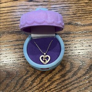 Number 5 Necklace Happy Birthday Velvet Trinket Box